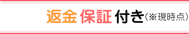 返金保証付