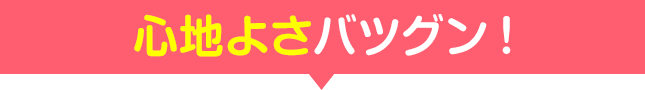 心地よさバツグン!!